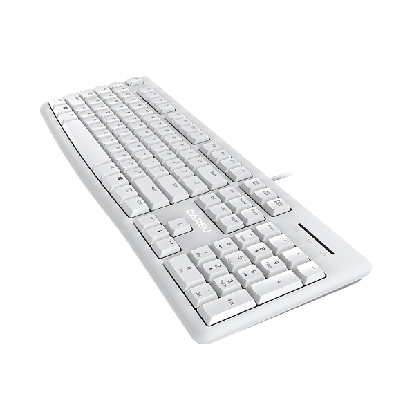 Клавиатура проводная Dareu LK185 White, кабель 1,5 м