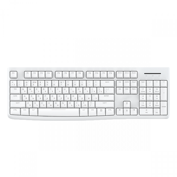 Комплект клавиатура+мышь Dareu MK185 White, кабель 1,8 м