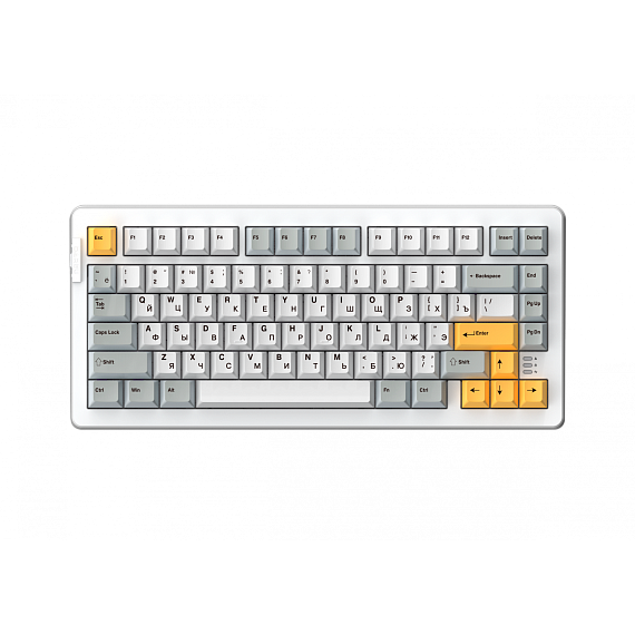 Клавиатура механическая проводная Dareu A81 White-Yellow