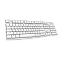 Клавиатура проводная Dareu LK185 White, кабель 1,5 м