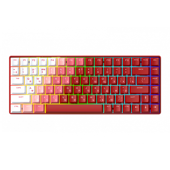 Клавиатура механическая беспроводная Dareu A84 Flame Red